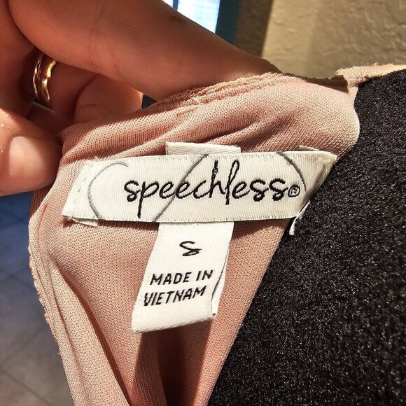 Speechless Pink Sleeveless S Tiered Babydoll Eyelet Dress Back Keyhole Detail - Picture 3 of 8